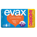 EVAX Compresa cottonlike súper con alas 24 unidades 