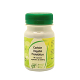 GHF Carbón vegetal probiótico 90 cápsulas. 