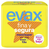 EVAX Compresa fina y segura maxi 13 unidades 