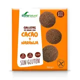 SORIA NATURAL Galletas eco avena cacao naranja s/gluten 200g 