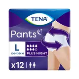 TENA Pants ropa interior incontinencia unisex plus noche, talla l 12 uds. 