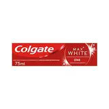 COLGATE Pasta dentífrica max white one blanqueadora, 1 tono más blanco en una semana 75ml 