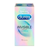 DUREX Preservativos invisible extra fino y extra sensitive 12 unidades 