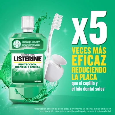 LISTERINE Enjuague bucal dientes y encias 