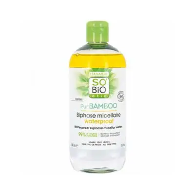 SOBIO Agua micelar bifásica bio pur bamboo 500 ml 