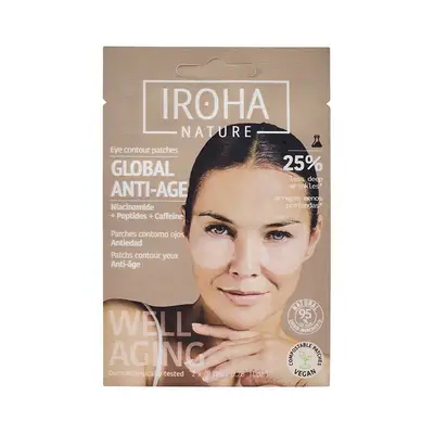 IROHA NATURE Parches ojos bio niacinamida 