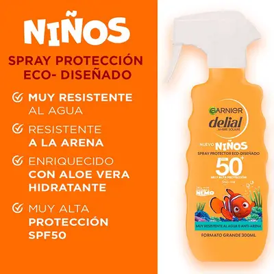 DELIAL Pistola niños nemo spf 50 270 ml 