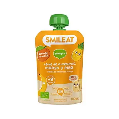 SMILEAT Eco pouch almendra mango piña 100 gr 