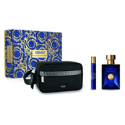 VERSACE Estuche pour homme dylan blue <br> eau de toilette <br> 100 ml vaporizador + 10 ml vaporizador + neceser 