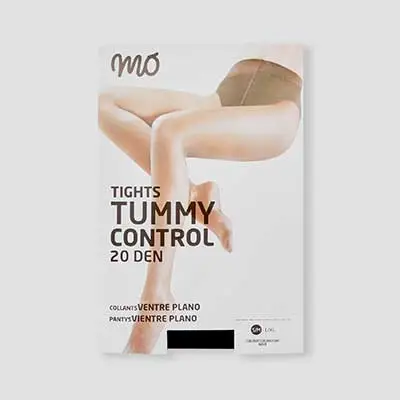 MO Tight belly mujer 20den negro s-m 
