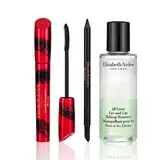 ELIZABETH ARDEN Estuche máscara grand entrance negro + high drama eyeliner + desmaquillante <br> 50 ml 