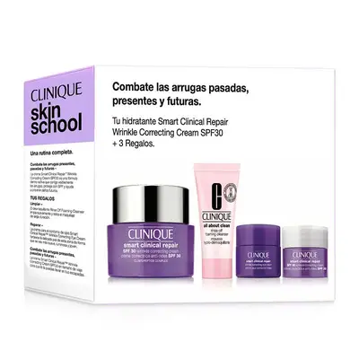 CLINIQUE Estuche smart spf 50 ml <br> smart eye 5ml <br> rise off clenaser 30ml <br> smart spf 5ml 