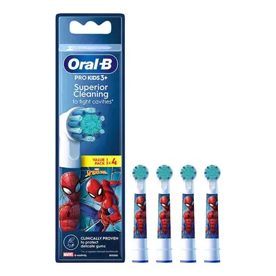 ORAL-B Spiderman kids cabezales de recambio para cepiullo de dientes eb10s 4 unidades 