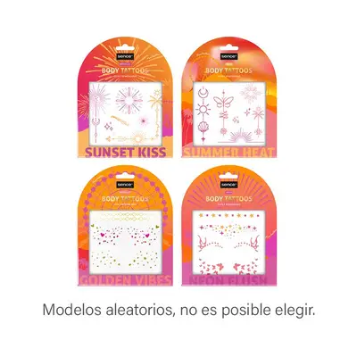 SENCE Set de 9 piezas de tatuajes corporales festive heat 