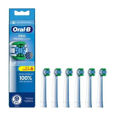 ORAL-B Precision clean cabezales de recambio para cepillo de dientes eb20-3 6 unidades 