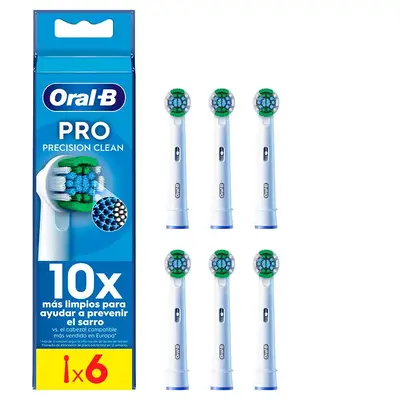 ORAL-B Precision clean cabezales de recambio para cepillo de dientes eb20-3 6 unidades 