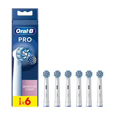 ORAL-B Sensitive clean cabezales de recambio para cepillo de dientes eb60-3 6 unidades 