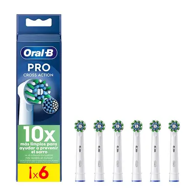 ORAL-B Cross action cabezales de recambio para cepillo de dientes 6 unidades 