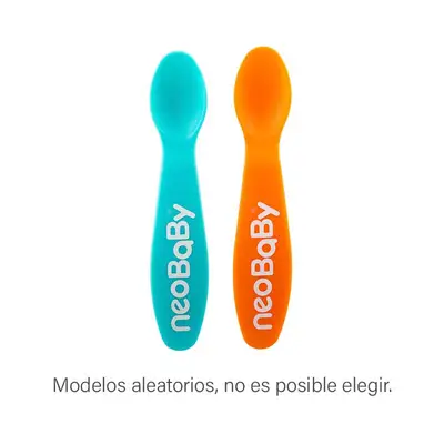 NEOBABY Set cuchara soft 2 piezas surtido. 