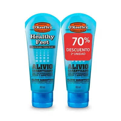 O KEEFFE S Crema pies tratam tubo lote-2x80 ml 