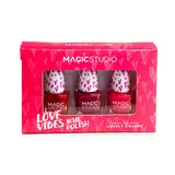 MAGIC STUDIO Estuche love vibes 3 esmaltes de uñas 