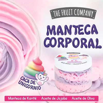 THE FRUIT COMPANY Manteca corporal nube de colores 250 gramos 