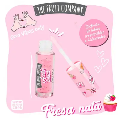 THE FRUIT COMPANY Aceite labial de fresa y nata 3,6 ml 