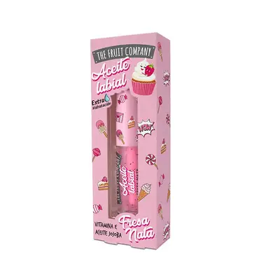 THE FRUIT COMPANY Aceite labial de fresa y nata 3,6 ml 