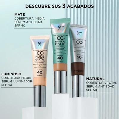 IT COSMETICS Cc+ natural matte spf 40 <br> base de maquillaje matificante control de brillo 