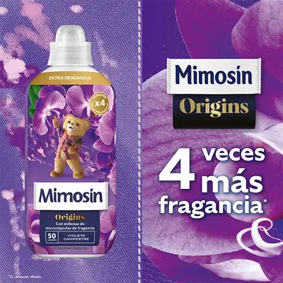 MIMOSIN Origins suavizante concentrado fragancia violeta campestre 50 lavados 