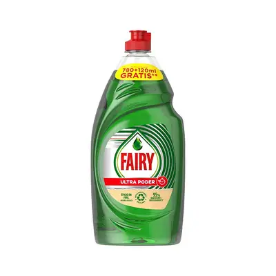 FAIRY Ultra poder lavavajillas mano 780 + 120 ml 