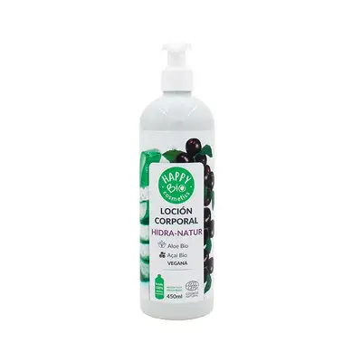 HAPPY BIO Locion corporal hidratante aloe acai 450 ml 