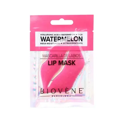 BIOVENE Mascarilla de labios ultra hidratante watermelon con acido hialuronico y cica 8 gr 