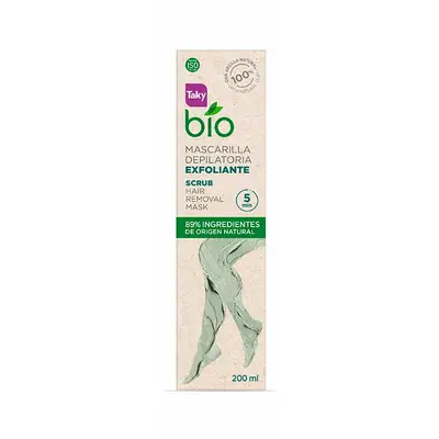 TAKY Mascarilla depilatoria exfoliante bio 200 ml 