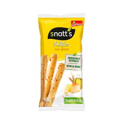 GREFUSA Snatt´s palitos con queso 56 gramos 