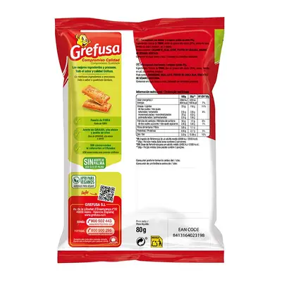 GREFUSA Snatt´s mediterraneas tomate y finas hierbas 80 gramos 