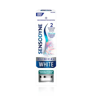 SENSODYNE Crema dental fortalecedora de esmalte blanco 75 ml 