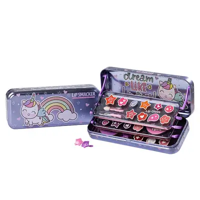 LIP SMACKER Estuche unicornio 3 pisos 