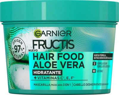 FRUCTIS Estuche hair food champu aloe 350 ml + mascarilla aloe 390 ml 