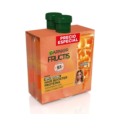 FRUCTIS Duplo tratamiento hair food proteina 2x60 ml 