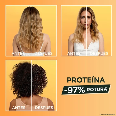 FRUCTIS Duplo tratamiento hair food proteina 2x60 ml 