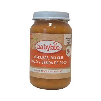 BABYBIO Babybio verdura bulgur pollo bio 200 gr 