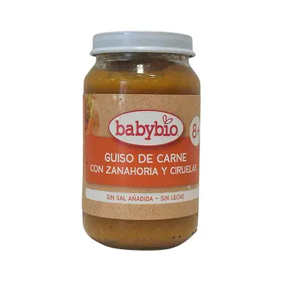 BABYBIO Babybio guiso carne zanah ciruela 200 gr 