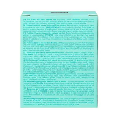 SENCE Fizzers de pies menta 6x15 gramos 