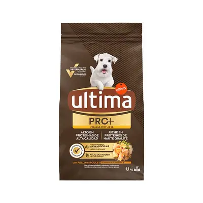 ULTIMA Pienso de pollo para perros mini adultos 1,1 kg 