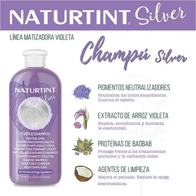 NATURTINT Champu silver matizador violeta 330 ml 