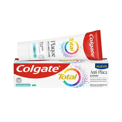 COLGATE Dentifrico total placa blanqueador 75 ml 