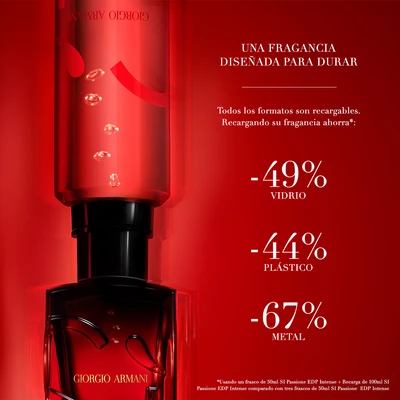 ARMANI BEAUTY Si passione intense <br> eau de parfum<br>recargable 