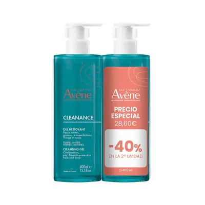 AVENE Duo cleneance gel limpiador lote 2x400 ml 