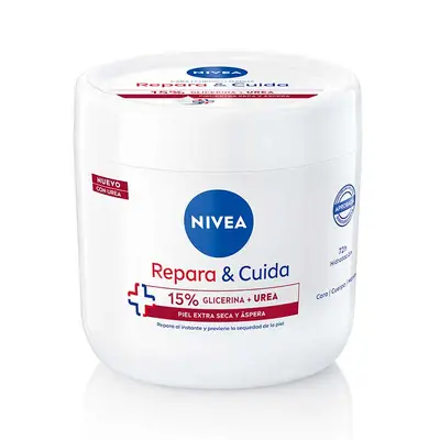 NIVEA Reapara & cuida crema corporal en tarro de glicerina y urea 400 ml 